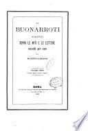 Il Buonarroti scritti sopra le arti e le lettere