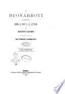 Il Buonarroti scritti sopra le arti e le lettere