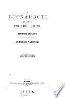 Il Buonarroti Scritti sopra le arti e le lettere, raccolti per cura di Benvenuto Gasparoni