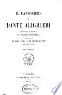 Il canzoniere di Dante Alighieri