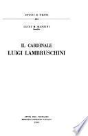 Il cardinale Luigi Lambruschini