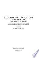 Il carme del pescatore sacrilego