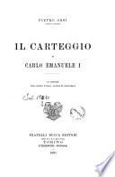 Il carteggio di Carlo Emanuele 1