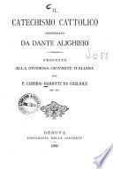 Il catechismo cattolico professato da Dante Alighieri
