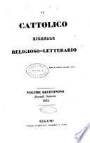 Il cattolico giornale religioso-letterario