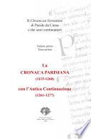 Il Chronicon Veronense di Paride da Cerea e dei suoi continuatori – I/1