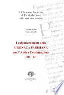 Il Chronicon Veronense di Paride da Cerea e dei suoi continuatori – I/2