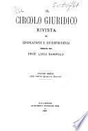 Il circolo giuridico rivista di legislazione e giurisprudenza