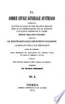 Il codice civile generale austriaco (etc.)