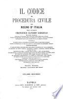 Il codice de Procedura Civile del Regno D'Italia