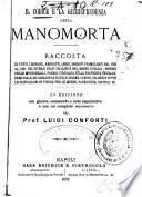 Il codice e la giurisprudenza della manomorta ...