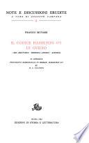 Il codice Hamilton 471 di Ovidio (Ars amatoria, Remedia amoris, Amores) In appendice Pontano's Marginalia in Berlin, Hamilton 471