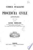 Il Codice italiano di procedura civile annotato per cura del cavaliere Luigi Borsari