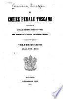 Il Codice penale toscano