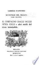 Il compagno dagli occhi senza cigli e altri studii del vivere inimitabile