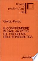 Il Comprendere In Karl Jaspers E Il Problema Dell Ermeneutica