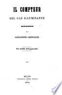 Il compteur del gaz illuminante descrizione; con modello dell'apparecchio