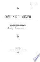 Il comune di Mineo, relazione del sindaco
