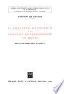 Il concetto d'imperium e la comunità soprannazionale in Dante