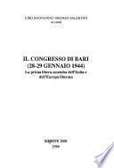 Il Congresso di Bari (28-29 gennaio 1944)