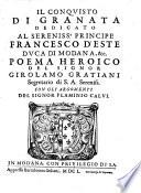 Il conquisto di Granata. Poema heroico