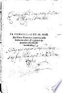 Il consiglio di m. Marsilio Ficino fiorentino contro la pestilentia con altre cose aggiunte appropriate alla medesima malattia