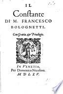 Il Constante. [A poem.]