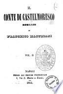 Il conte di Castelmoresco romanzo di Francesco Mastriani