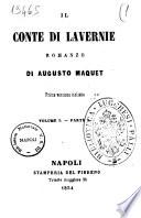 Il conte di Lavernie romanzo di Augusto Maquet