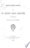 Il conte Giuseppe Abbati Marescotti di Modena e le sue poesie