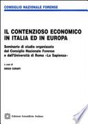 Il contenzioso economico in Italia ed in Europa