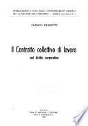 Il contratto collettivo di lavoro nel diritto corporativo