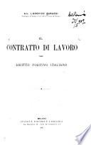 Il contratto di lavoro nel diritto positivo italiano