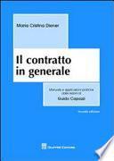 Il contratto in generale