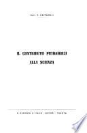Il contributo pitagorico alla scienza
