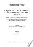 Il coraggio della memoria e la guerra civile spagnola (1936-1939)