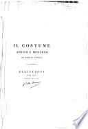 Il Costume Antico e Moderno Di Tutti I Popoli