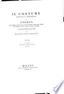 Il costume antico e moderno, o: Storia del governo, della milizia, della religione, delle arti, scienze ed usanze di tutti i popoli antichi e moderni