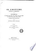 Il Costume Antico e Moderno Storia