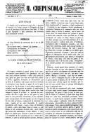 Il crepuscolo rivista settimanale di scienze, lettere, arti, industria e commercio