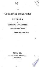 Il curato di Wakefield novella di Oliviero Goldsmith traduzione dall'inglese