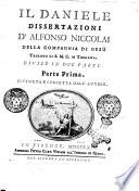 Il Daniele Dissertazioni