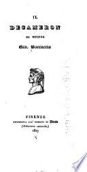 Il decameron di messer Gio. Boccaccio