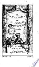 Il Decamerone di Giovanni Boccaccio tomo 1. [-3.]