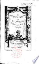 Il decamerone di Giovanni Boccaccio tomo I [-tomo III.]