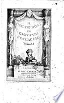 Il Decamerone di Giovanni Boccaccio. Tomo primo [-terzo]