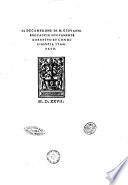 Il Decamerone di m. Giouanni Boccaccio nuouamente corretto et con diligentia stampato