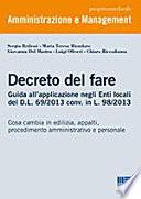 Il Decreto del fare