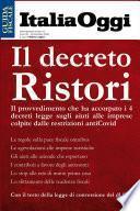 Il Decreto Ristori