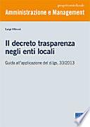 Il decreto trasparenza negli enti locali